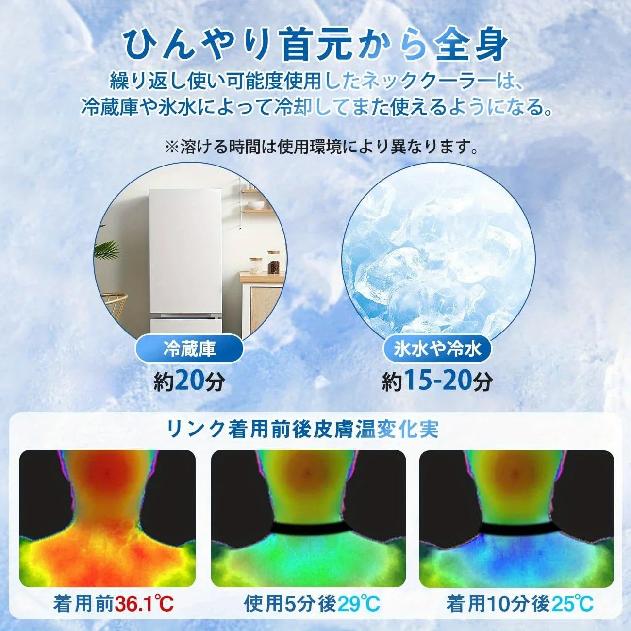 CoolNeck リング™｜首元ひんやり28℃持続冷却リング（屋外・熱中症対策に）