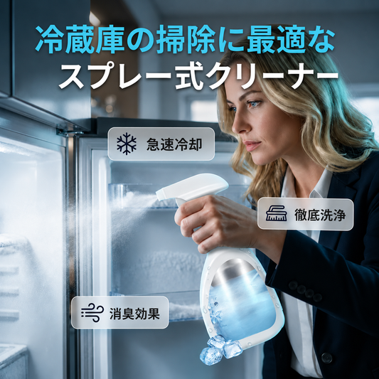 🧊 冷蔵庫用 急速クリーニング＆霜取りスプレー 50%オフ＆送料無料